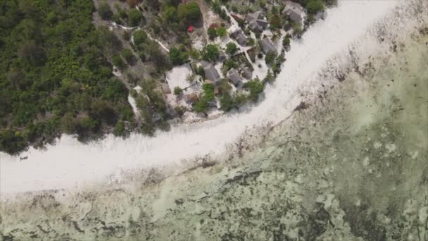 Stock Videó Egy Üres Strandot Mutat Zanzibar Szigetén Tanzániában Lassított — Stock videók