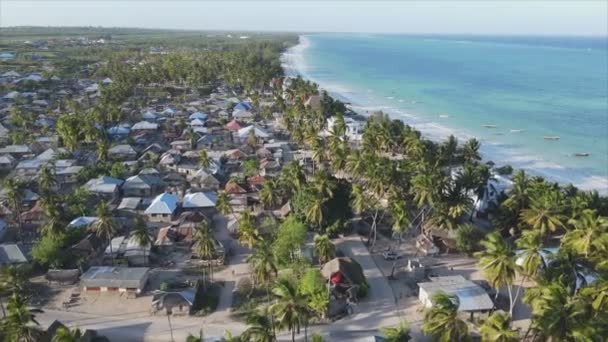 Este Vídeo Mostra Casas Ilha Zanzibar Tanzânia África Resolução — Vídeo de Stock