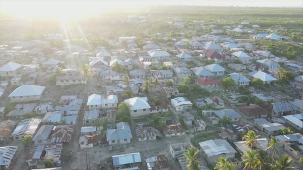 Stock Video Shows Houses Island Zanzibar Tanzania Africa Resolution — Wideo stockowe