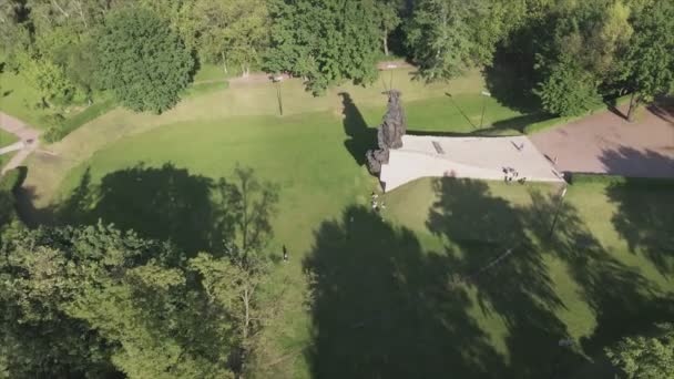 Stock Footage Shows Aerial View Babi Yar Memorial Mass Murder — Vídeo de Stock