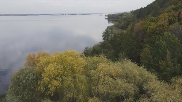 Stock Video Shows Aerial View Dnipro River Ukraine Resolution — Video
