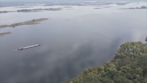 Stock Video Shows Aerial View Dnipro River Ukraine Resolution — Video