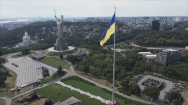 Bu stok görüntüler Ukrayna 'nın 8K çözünürlüklü ulusal bayrağını gösteriyor.