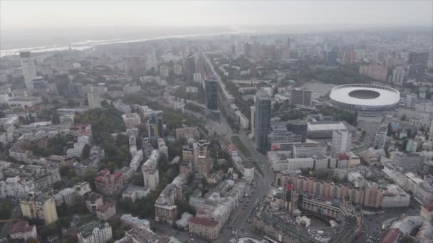 Stock Footage Shows Aerial View Kyiv Ukraine Resolution — Video Stock