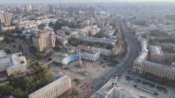 Кадрах Виден Воздушный Вид Киева Украина Разрешении — стоковое видео