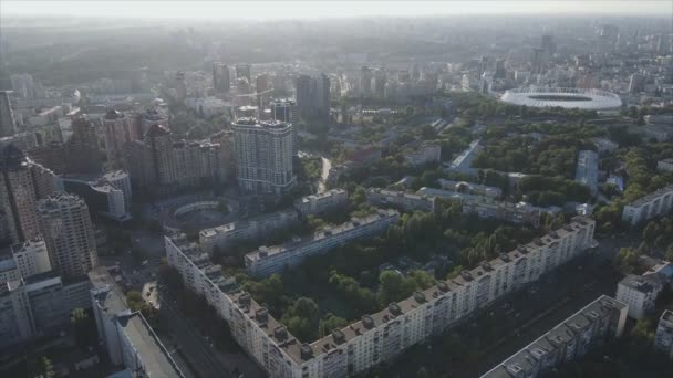 Stock Footage Shows Aerial View Kyiv Ukraine Resolution — Vídeos de Stock