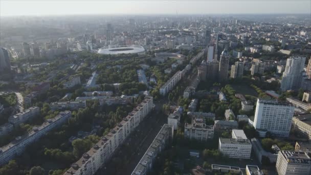 Stock Footage Shows Aerial View Kyiv Ukraine Resolution — 비디오