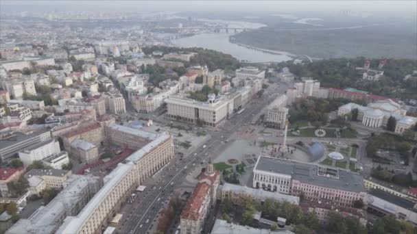 Stock Footage Shows Aerial View Kyiv Ukraine Resolution — Vídeo de stock