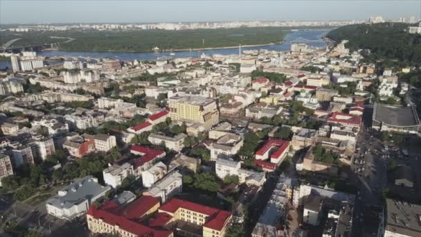 Stock Footage Shows Aerial View Kyiv Ukraine Resolution — 图库视频影像