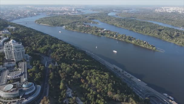 Stock Footage Shows Aerial View Kyiv Ukraine Resolution — 비디오