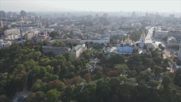 Tento Stock Záznam Ukazuje Letecký Pohled Kyjev Ukrajina Rozlišení — Stock video