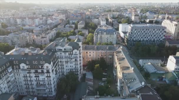 Stock Footage Shows Aerial View Kyiv Ukraine Resolution — 비디오