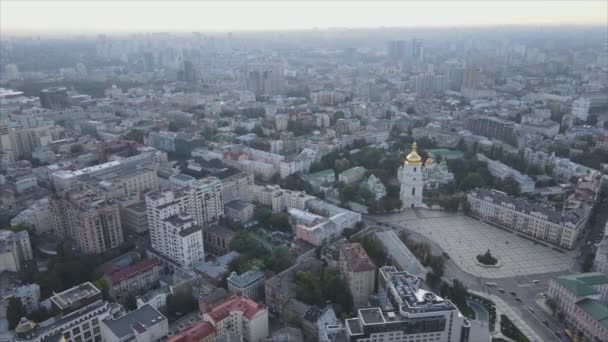 Stock Footage Shows Aerial View Kyiv Ukraine Resolution — Stock Video