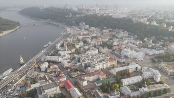 Stock Footage Shows Aerial View Kyiv Ukraine Resolution — Stock video