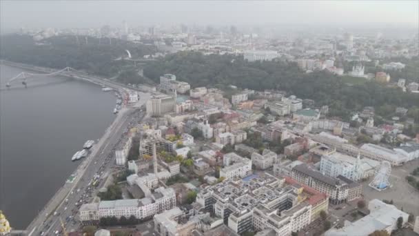 Stock Footage Shows Aerial View Kyiv Ukraine Resolution — 비디오