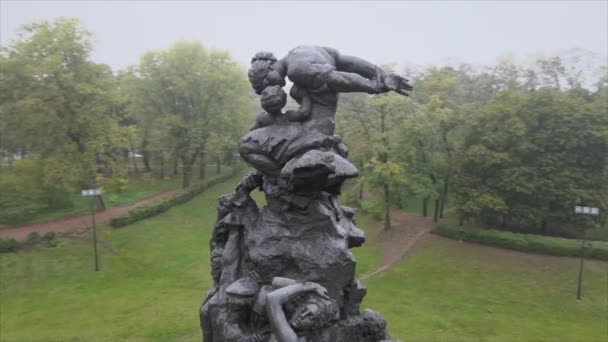 Stok Görüntüler Babi Yar Havadan Görünüşünü Gösteriyor Ukrayna Nın Kyiv — Stok video