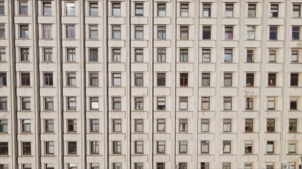Stock Footage Shows Aerial View Building Built Style Former Ussr — Stockvideo