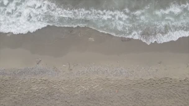 Stock Footage Shows Aerial View Beach Seaside Resort Town Turkey — ストック動画