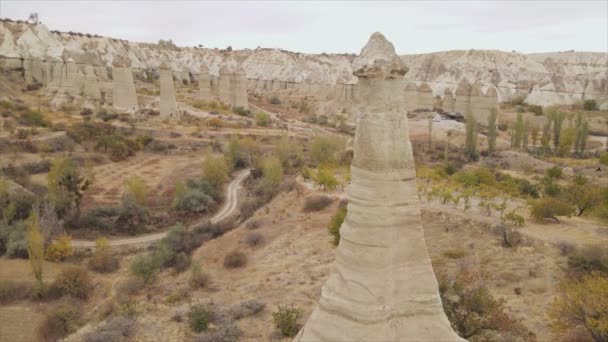 Deze Stockvideo Toont Een Luchtfoto Van Cappadocië Turkije Resolutie — Stockvideo