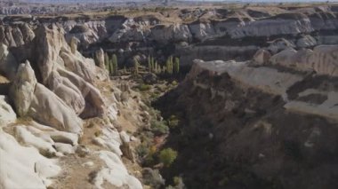 Bu video Türkiye 'nin Kapadokya kentinin 8K çözünürlükteki hava görüntüsünü gösteriyor.