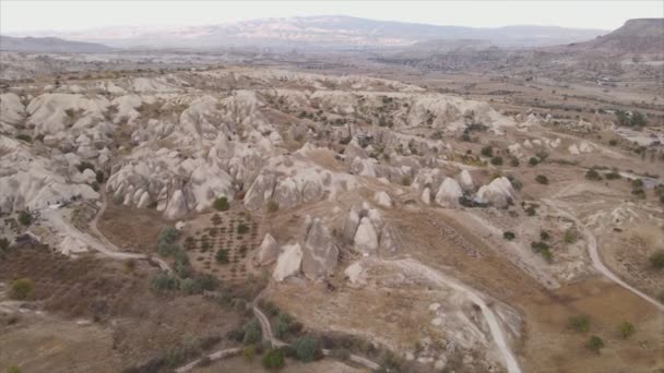 Deze Stockvideo Toont Een Luchtfoto Van Cappadocië Turkije Resolutie — Stockvideo