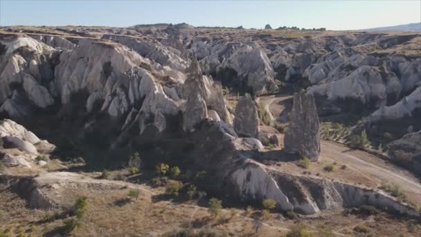 Αυτό Απόθεμα Βίντεο Δείχνει Μια Εναέρια Άποψη Της Καππαδοκίας Τουρκία — Αρχείο Βίντεο