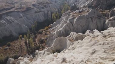 Bu video Türkiye 'nin Kapadokya kentinin 8K çözünürlükteki hava görüntüsünü gösteriyor.