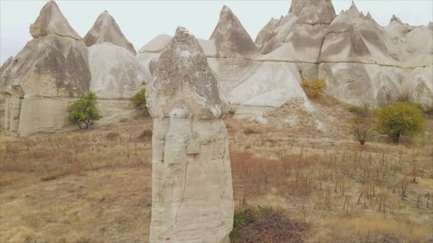 Toto Video Ukazuje Letecký Pohled Cappadocia Turecko Rozlišení — Stock video