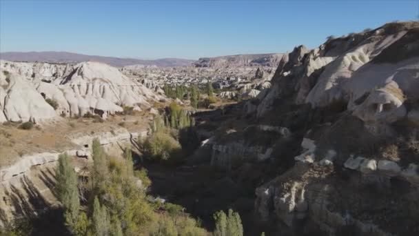 Αυτό Απόθεμα Βίντεο Δείχνει Μια Εναέρια Άποψη Της Καππαδοκίας Τουρκία — Αρχείο Βίντεο