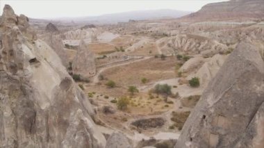 Bu video Türkiye 'nin Kapadokya kentinin 8K çözünürlükteki hava görüntüsünü gösteriyor.