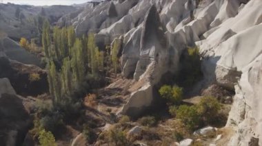 Bu video Türkiye 'nin Kapadokya kentinin 8K çözünürlükteki hava görüntüsünü gösteriyor.