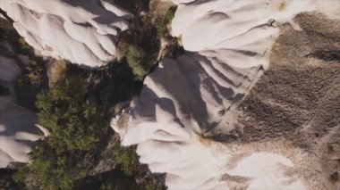 Bu video Türkiye 'nin Kapadokya kentinin 8K çözünürlükteki hava görüntüsünü gösteriyor.