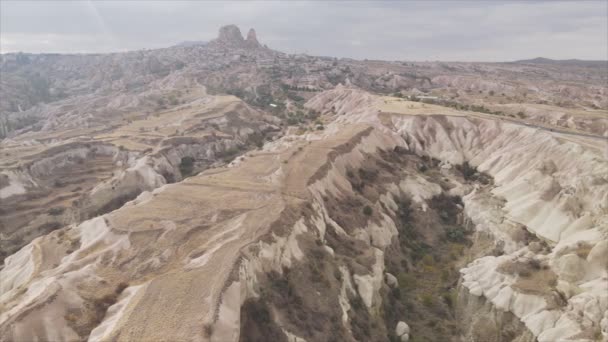 Video Stok Ini Menunjukkan Pandangan Udara Dari Kapadokia Turki Dalam — Stok Video