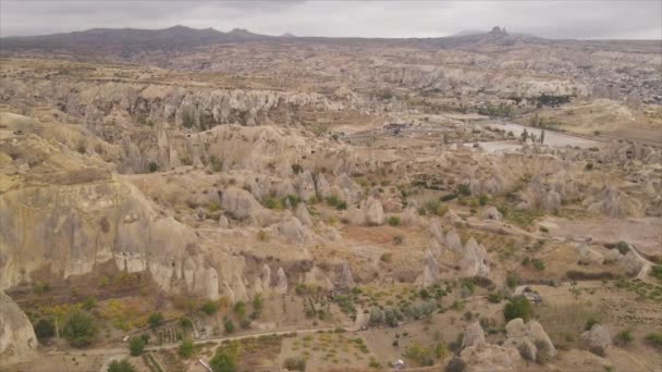 Video Türkiye Nin Kapadokya Kentinin Çözünürlükteki Hava Görüntüsünü Gösteriyor — Stok video