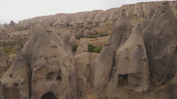 Video Türkiye Nin Kapadokya Kentinin Çözünürlükteki Hava Görüntüsünü Gösteriyor — Stok video