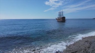 Bu stok görüntüler Türkiye kıyısı yakınlarındaki deniz manzarasını 8K çözünürlükte gösteriyor