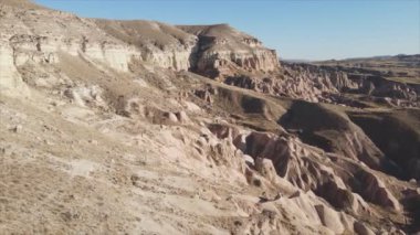 Bu video Türkiye 'nin Kapadokya kentinin 8K çözünürlükteki hava görüntüsünü gösteriyor.