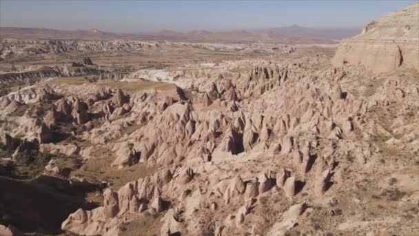 Este Vídeo Mostra Uma Vista Aérea Capadócia Turquia Resolução — Vídeo de Stock