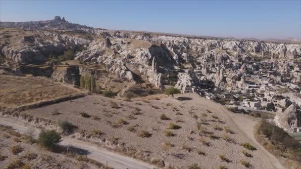 Video Türkiye Nin Kapadokya Kentinin Çözünürlükteki Hava Görüntüsünü Gösteriyor — Stok video