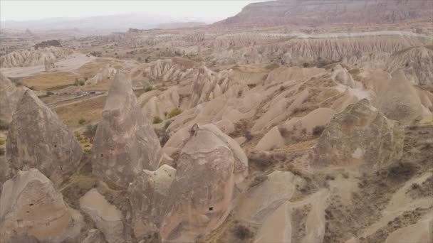 Deze Stockvideo Toont Een Luchtfoto Van Cappadocië Turkije Resolutie — Stockvideo