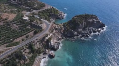 Bu stok görüntüler Türkiye 'deki Akdeniz kıyılarının 8K çözünürlükteki havasını gösteriyor
