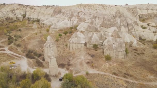 Dieses Archivvideo Zeigt Eine Luftaufnahme Von Kappadokien Türkei Auflösung — Stockvideo