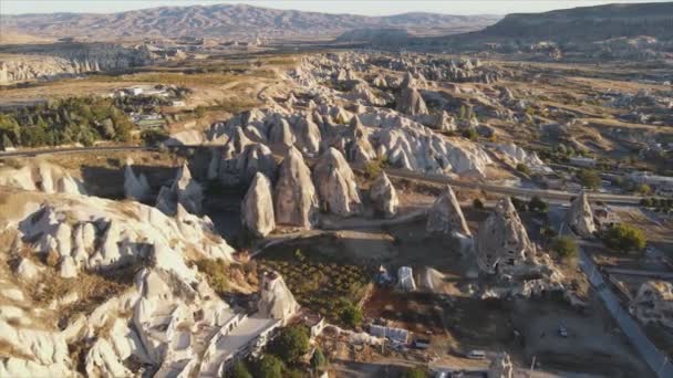 Stock Video Shows Aerial View Cappadocia Turkey Resolution — Stock Video