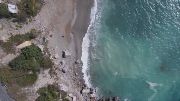 Αυτό Φιλμ Δείχνει Εναέρια Από Τις Ακτές Της Μεσογείου Στην — Αρχείο Βίντεο