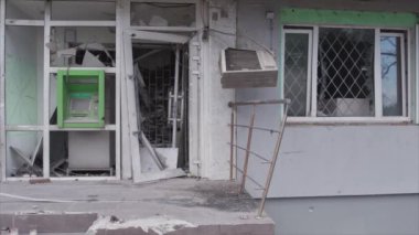 Bu video, Ukrayna 'daki savaşın sonucunu gösteriyor. Borodyanka, Bucha' da 8K çözünürlüklü bir yerleşim yeri.