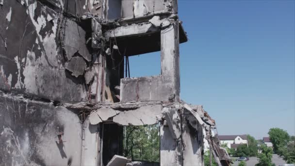 Dieses Archivvideo Zeigt Die Nachwirkungen Des Krieges Der Ukraine Ein — Stockvideo