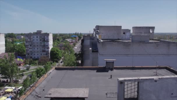 Video Ukrayna Daki Savaşın Sonucunu Gösteriyor Borodyanka Bucha Çözünürlüklü Bir — Stok video