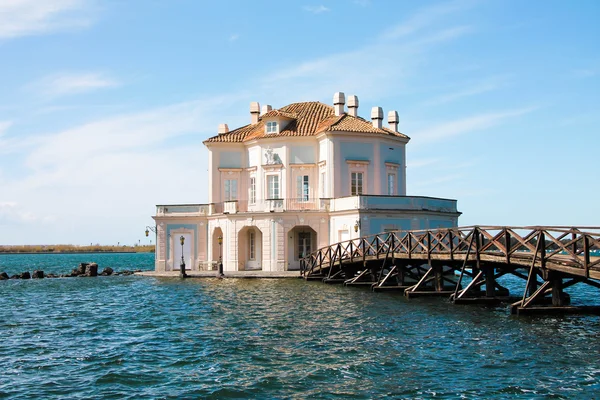 Italia - NAPOLI - Lago fusaro, Casina Vanvitelliana — Foto Stock