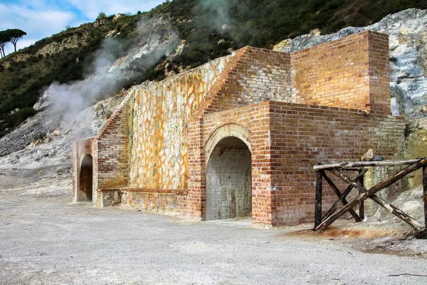 Itália - Pozzuoli (Nápoles) - Vulcão Solfatara — Fotografia de Stock