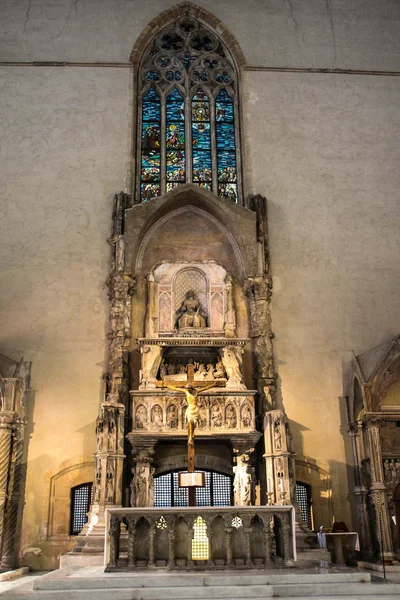 Italien - napoli - kyrkan av santa chiara Royaltyfria Stockfoton